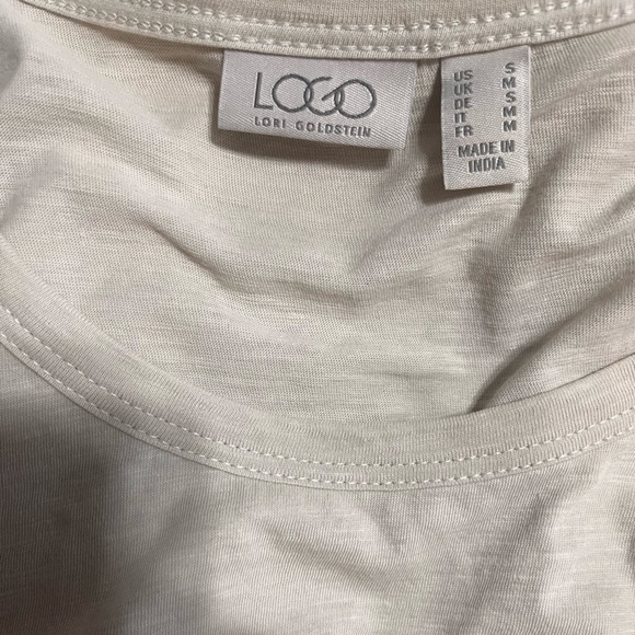 NWOT LOGO Pastel Blue Long Sleeved Tunic w/ Ruffles on the Bottom!! - Picture 9 of 9